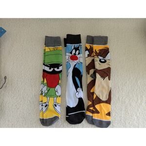 Looney Tunes Socks ~ Adult Crew Socks ~ Size 6-10 ~ Funny Cartoon Socks ~ 3pair